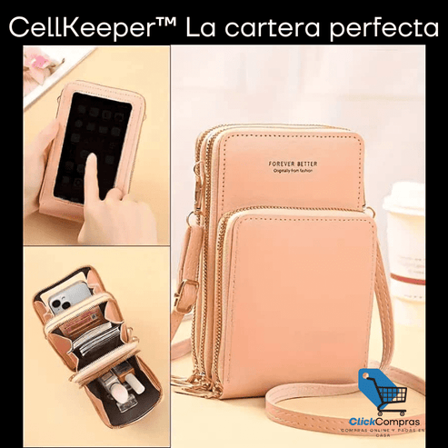 CARTERA PORTA CELULAR 3 EN 1