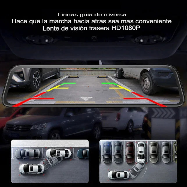 Espejo retrovisor con doble cámara