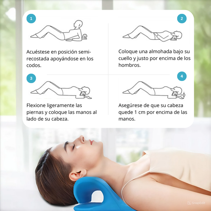 Almohada Cervical | ComfortFlex™ Para el alivio del dolor de cuello y hombro