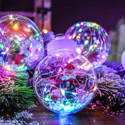 ESFERAS NAVIDEÑAS LED, EFECTO CRISTAL